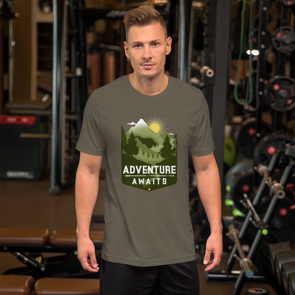 Adventure Awaits Mountain t-shirt