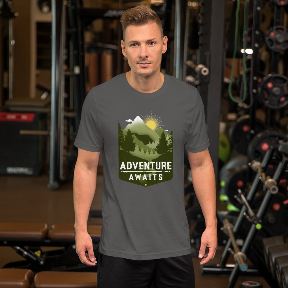 Adventure Awaits Mountain t-shirt