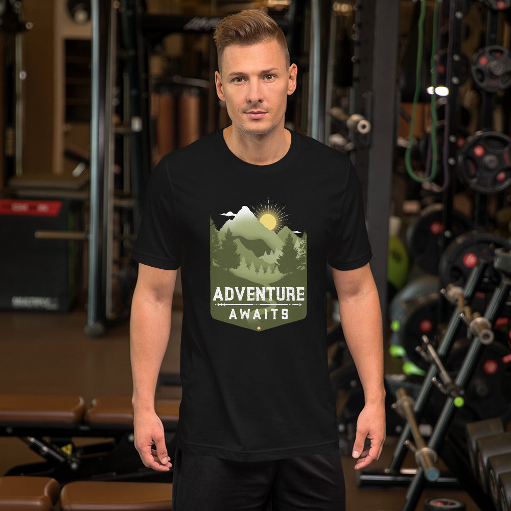 Adventure Awaits Mountain t-shirt