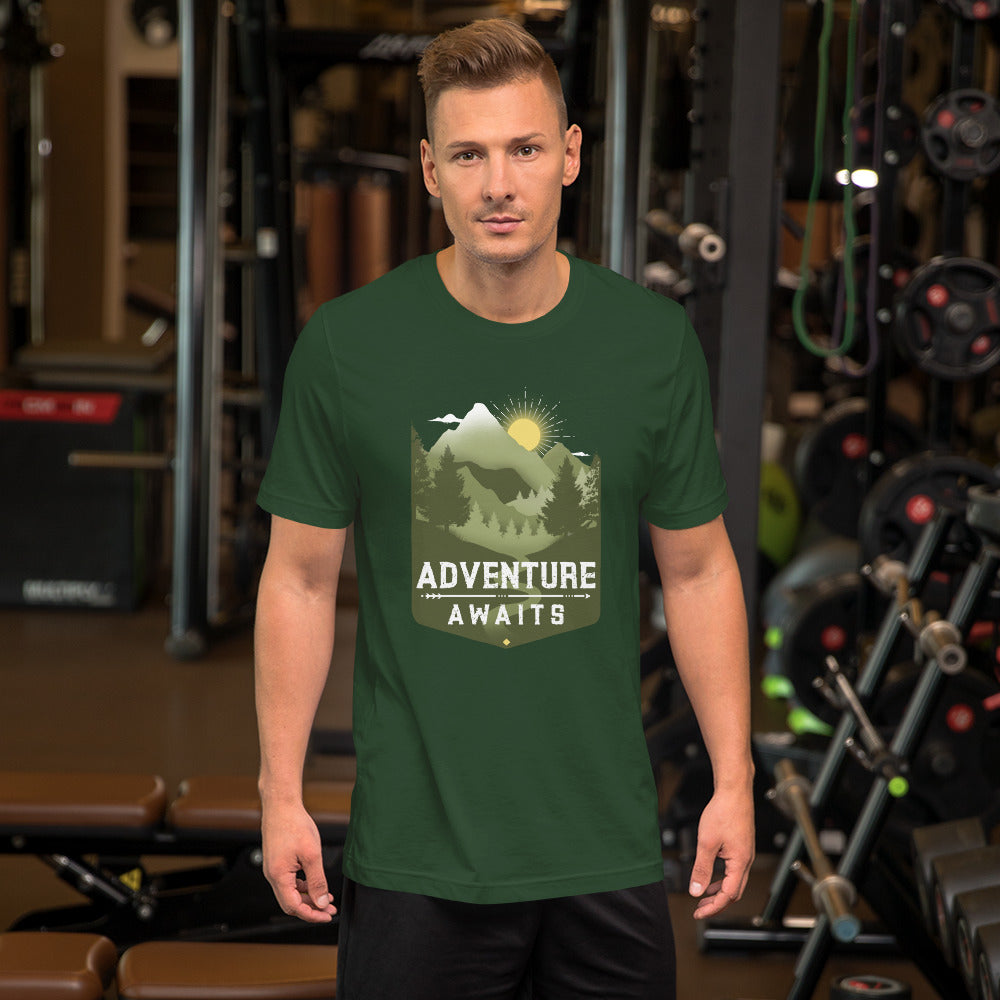 Adventure Awaits Mountain t-shirt