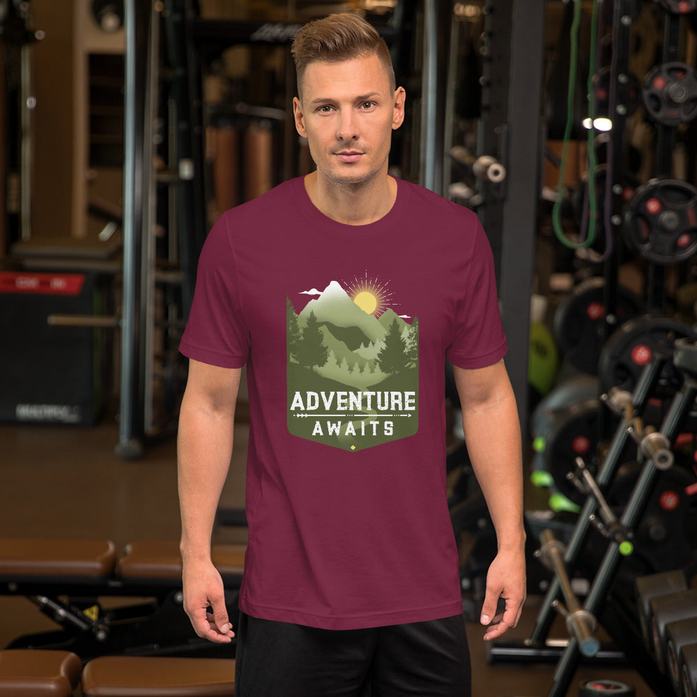 Adventure Awaits Mountain t-shirt
