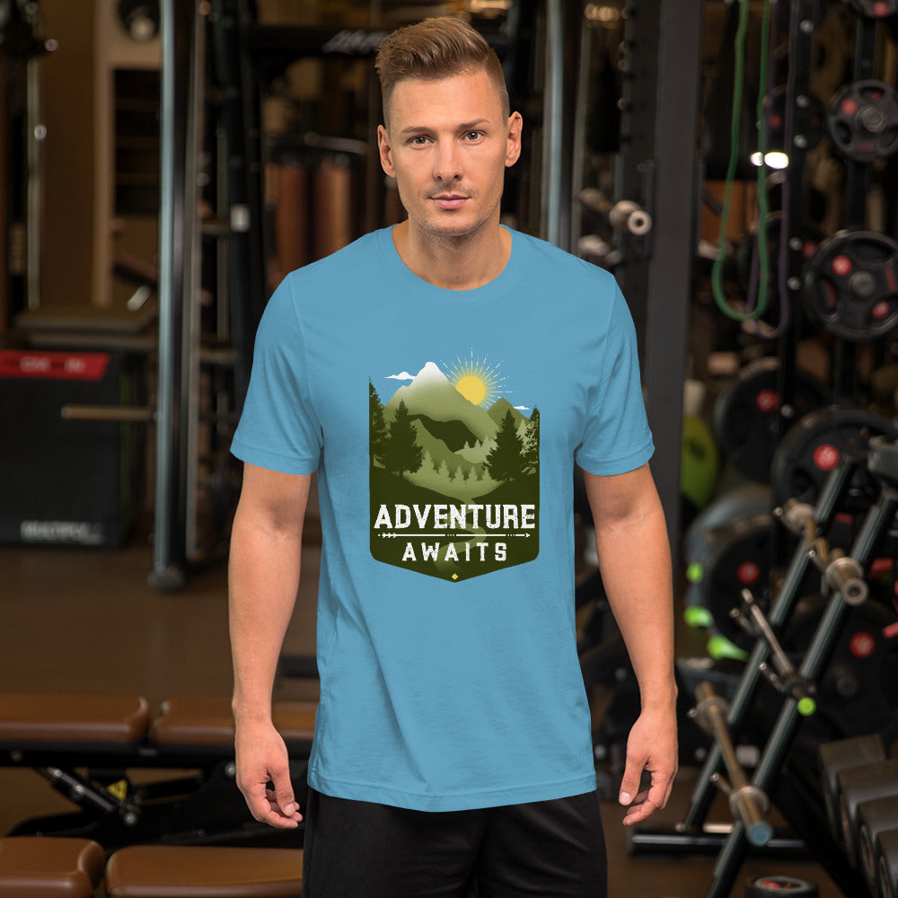 Adventure Awaits Mountain t-shirt