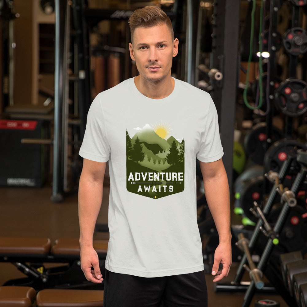Adventure Awaits Mountain t-shirt