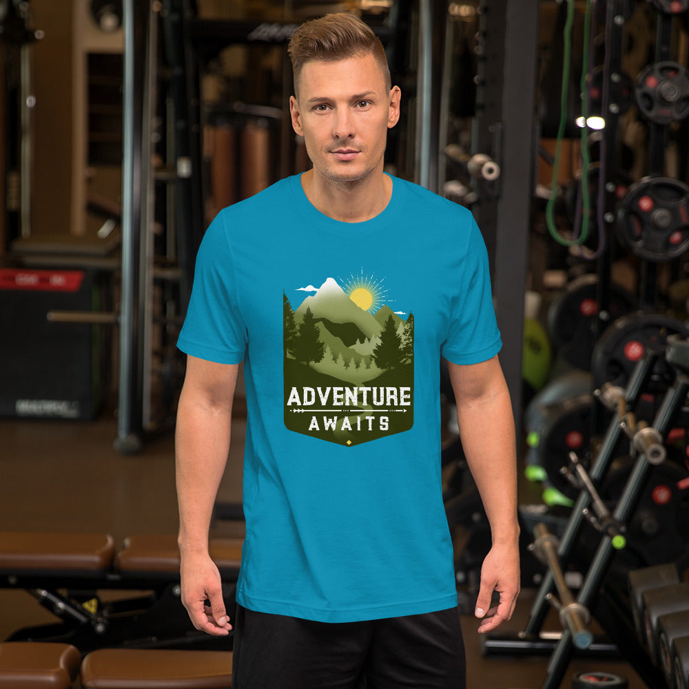 Adventure Awaits Mountain t-shirt