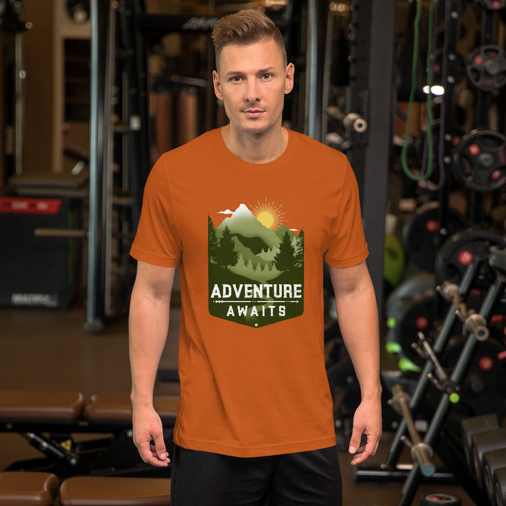 Adventure Awaits Mountain t-shirt